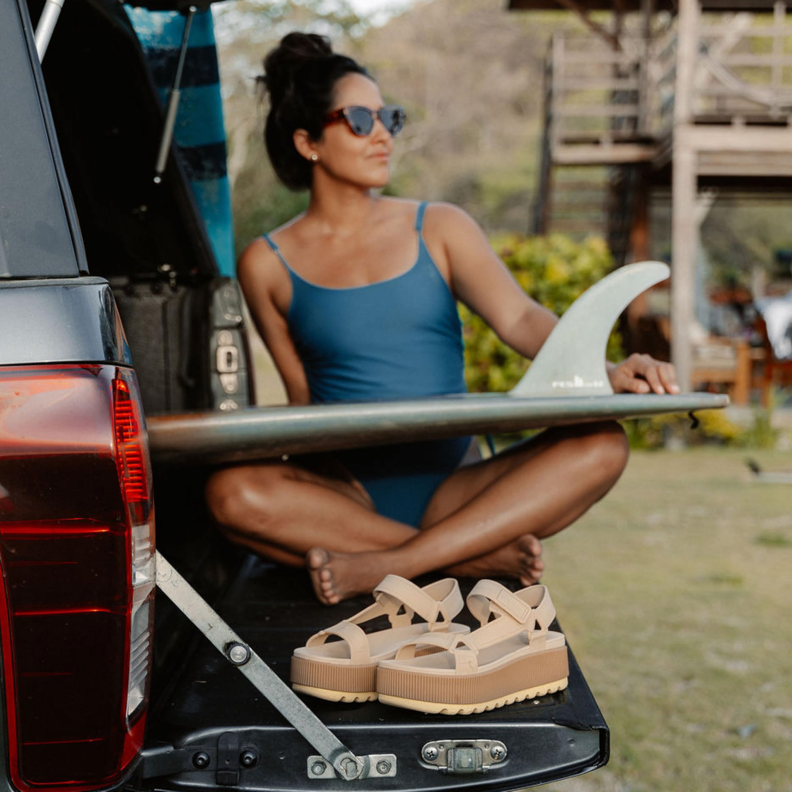 Foto 8 pulgar | Sandalia Reef Water Rem Higher Para Mujer Negra Vintage - 7 - Venta Internacional.
