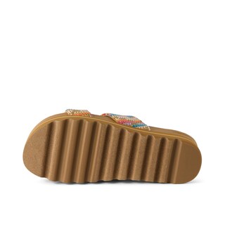 Foto 3 | Sandalia Slide Reef Cushion Vista Hi Para Mujer Beachy Woven 5 - Venta Internacional.