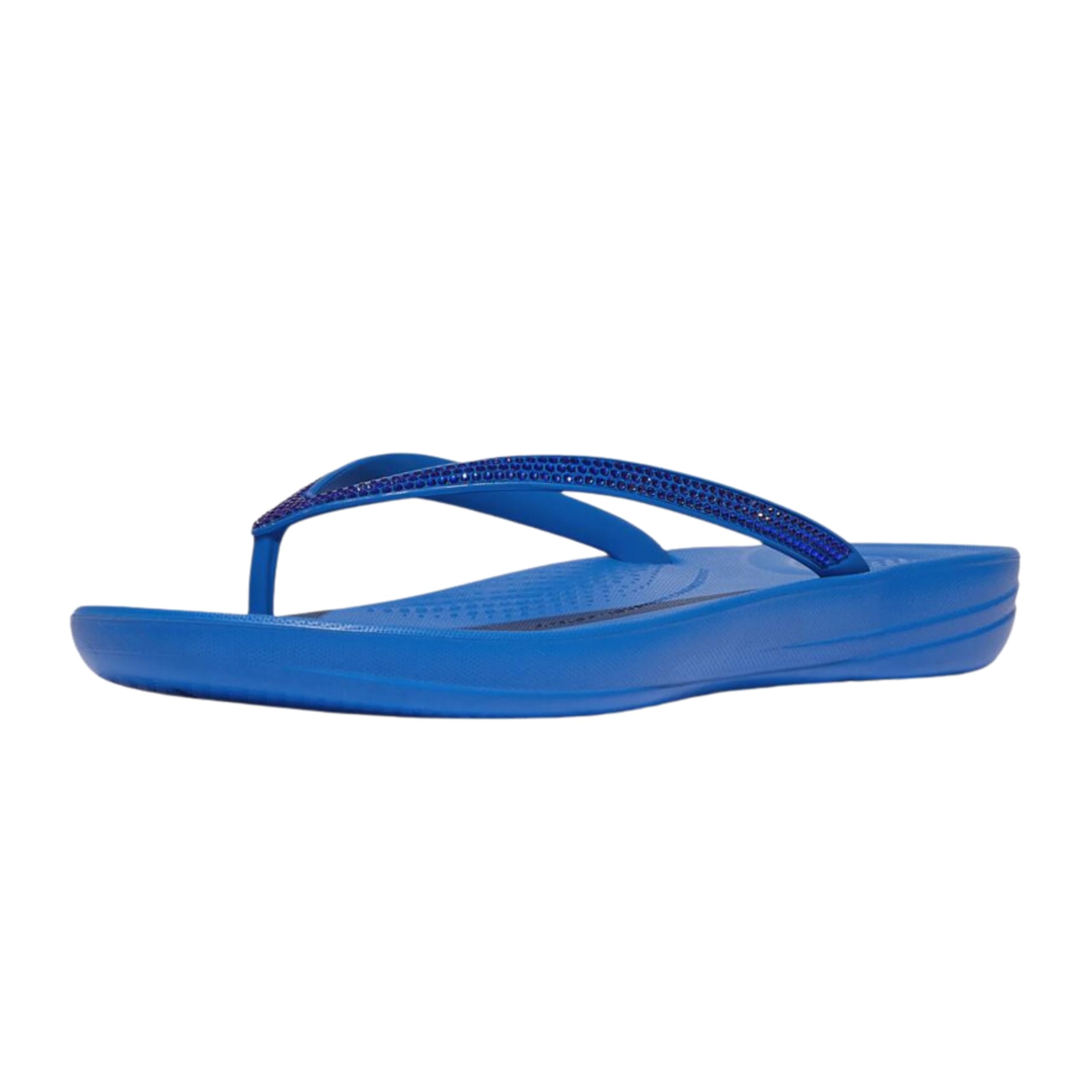 Sandalia Con Cuña Fitflop Iqushion Sparkle Para Mujer Azul Francés - Venta Internacional.