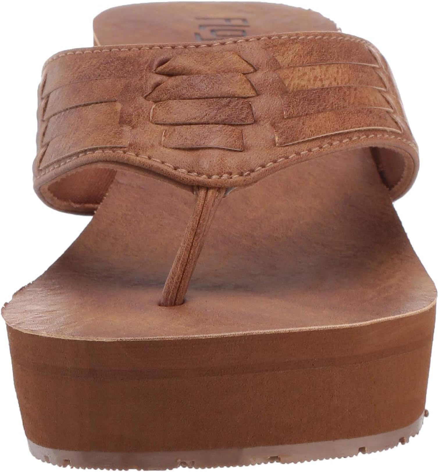 Foto 4 pulgar | Chancletas Flojos Jess Para Mujer, Color Canela, 3 Cm, Talla 6 - Venta Internacional.