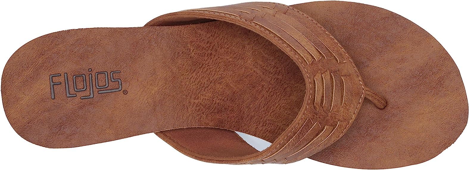 Foto 7 pulgar | Chancletas Flojos Jess Para Mujer, Color Canela, 3 Cm, Talla 6 - Venta Internacional.
