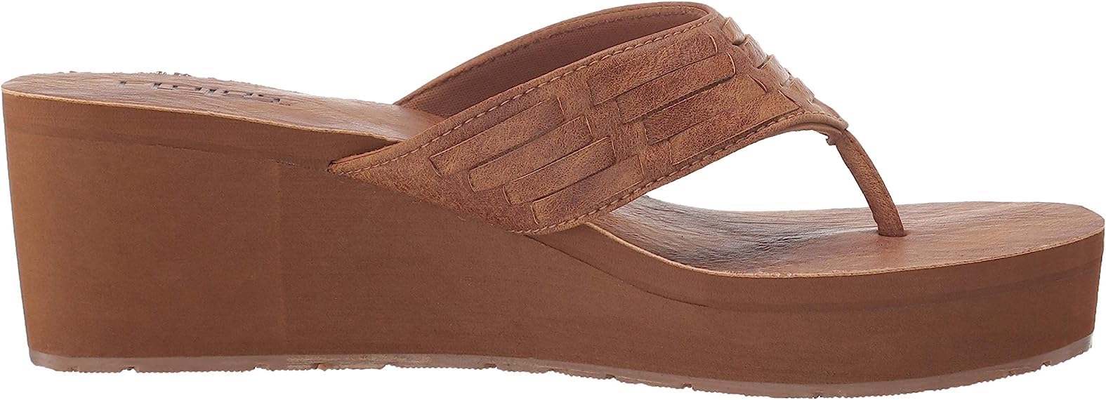 Foto 7 | Chancletas Flojos Jess Para Mujer, Color Canela, 3 Cm, Talla 6 - Venta Internacional.