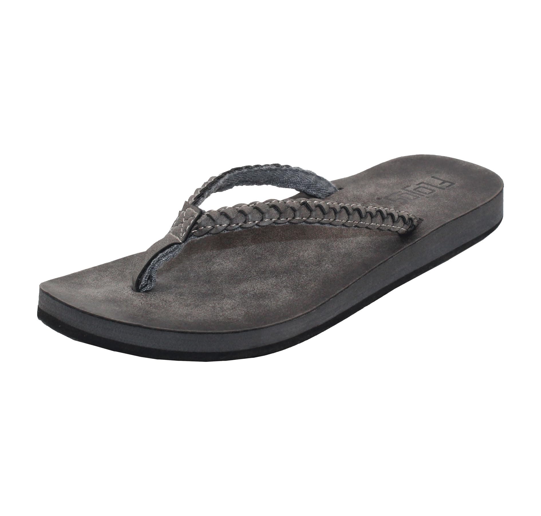 Sandalia Flojos Sky De Piel Para Mujer, Color Carbón - Venta Internacional.