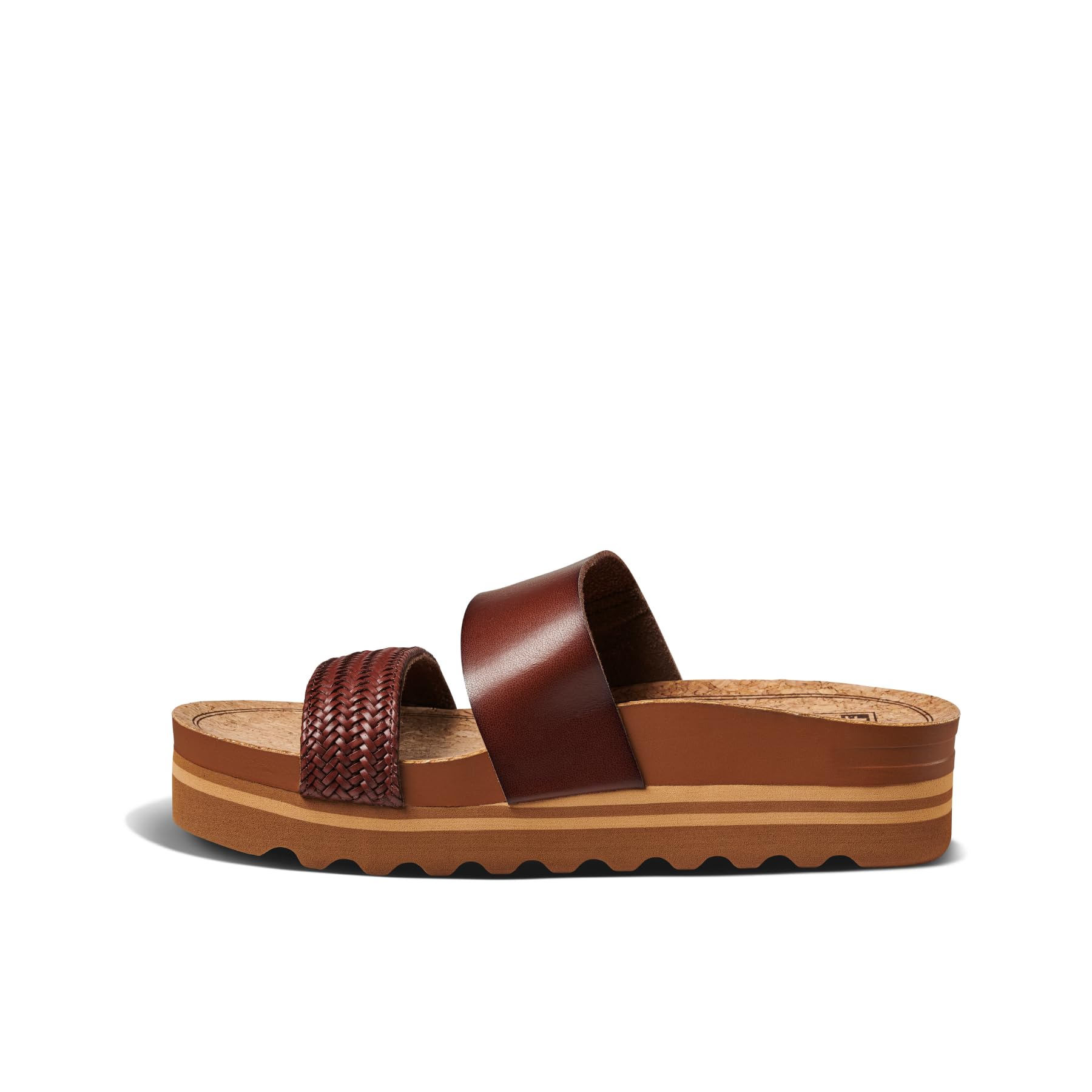 Sandalia Reef Cushion Vista Hi Para Mujer, Color Chocolate, Talla 5 - Venta Internacional.