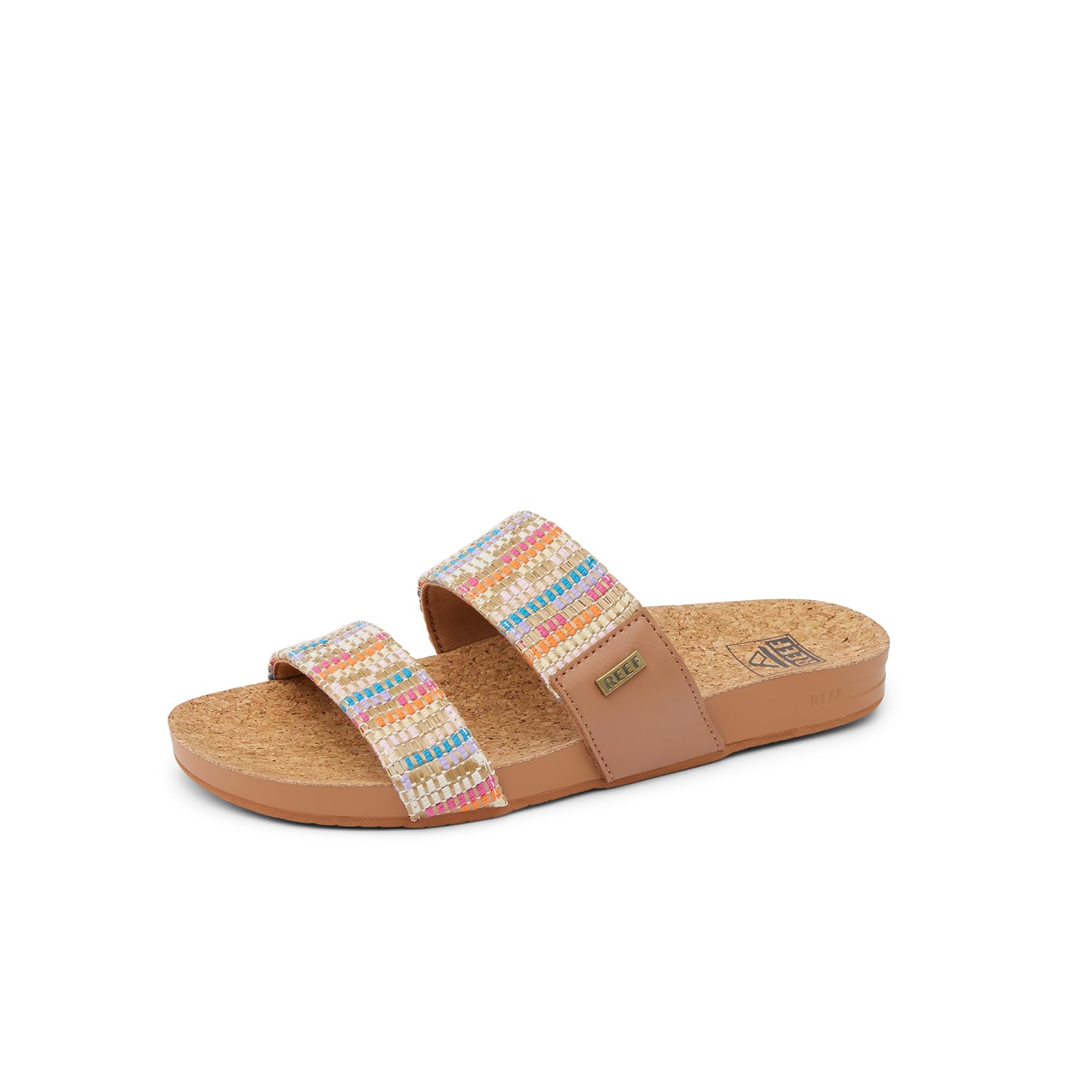 Foto 2 pulgar | Sandalia Slide Reef Cushion Vista De Piel Vegana Para Mujer 7.5us - Venta Internacional.