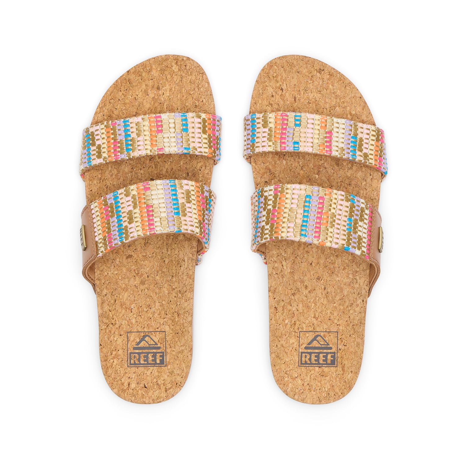 Foto 3 pulgar | Sandalia Slide Reef Cushion Vista De Piel Vegana Para Mujer 7.5us - Venta Internacional.