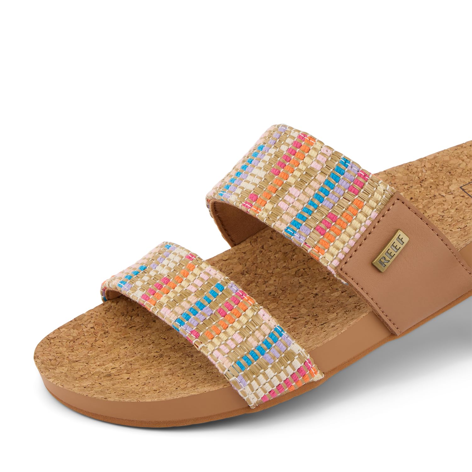 Foto 7 pulgar | Sandalia Slide Reef Cushion Vista De Piel Vegana Para Mujer 7.5us - Venta Internacional.