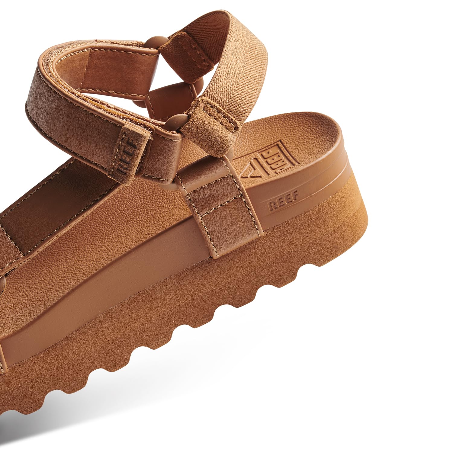 Foto 7 pulgar | Sandalia Reef Cushion Rem Hi Para Mujer, Piel Vegana, Color Coñac, 9 - Venta Internacional.