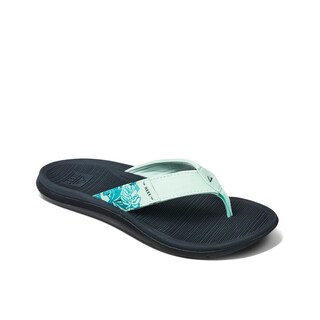 Foto 2 | Flip-flop Reef Santa Ana Para Mujer, Piel Vegana, Color Menta, Color Menta, 8us - Venta Internacional.