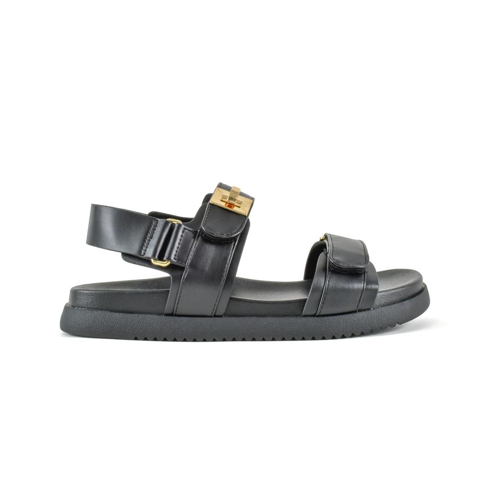 Foto 1 | Sandalia Confort Casual Plataforma Para Dama Walki Cobber Negro