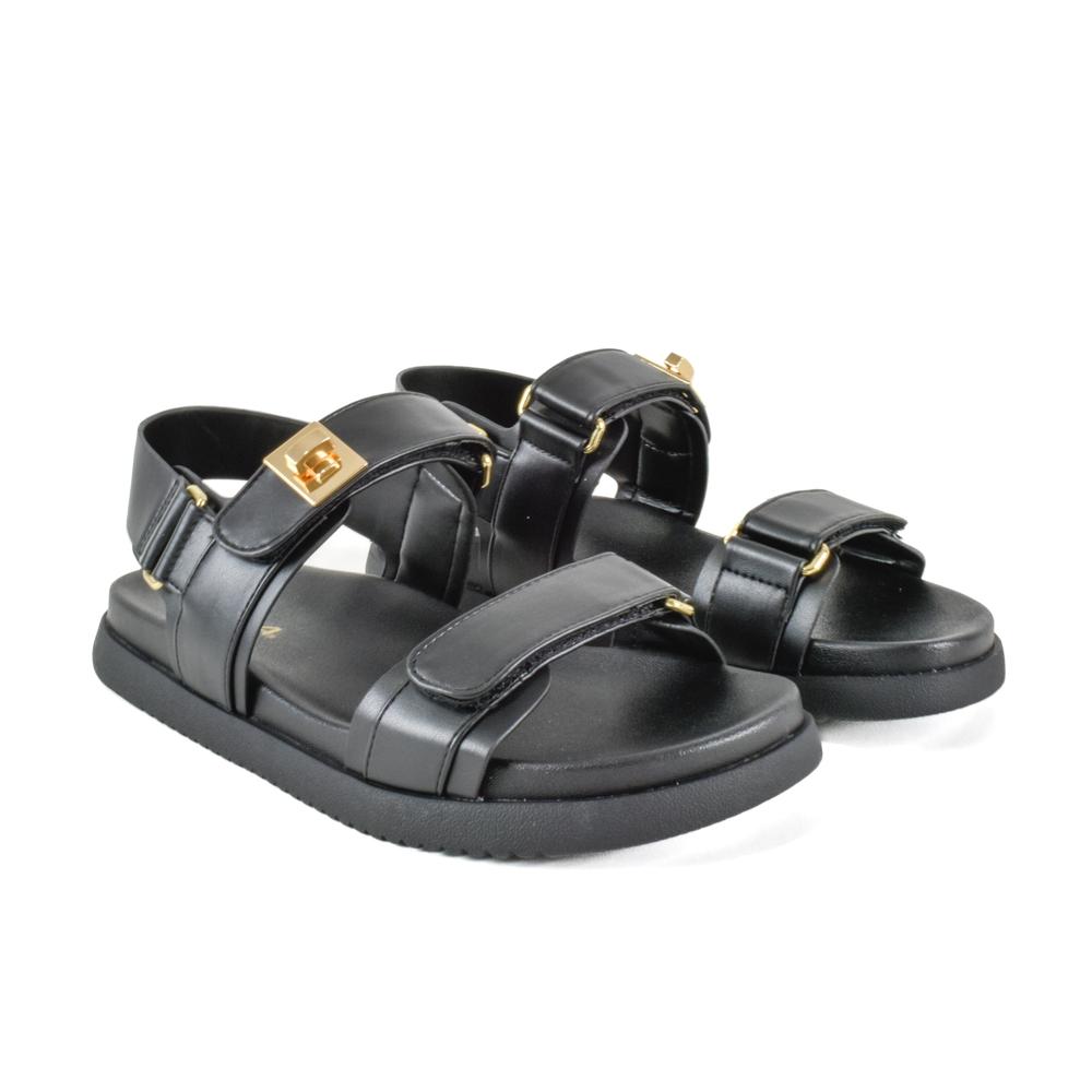 Foto 2 | Sandalia Confort Casual Plataforma Para Dama Walki Cobber Negro