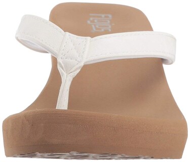 Foto 3 | Chancletas Flojos Olivia Para Mujer, Blanco/bronceado, Talla 6 - Venta Internacional.