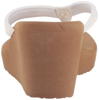 Foto 4 | Chancletas Flojos Olivia Para Mujer, Blanco/bronceado, Talla 6 - Venta Internacional.