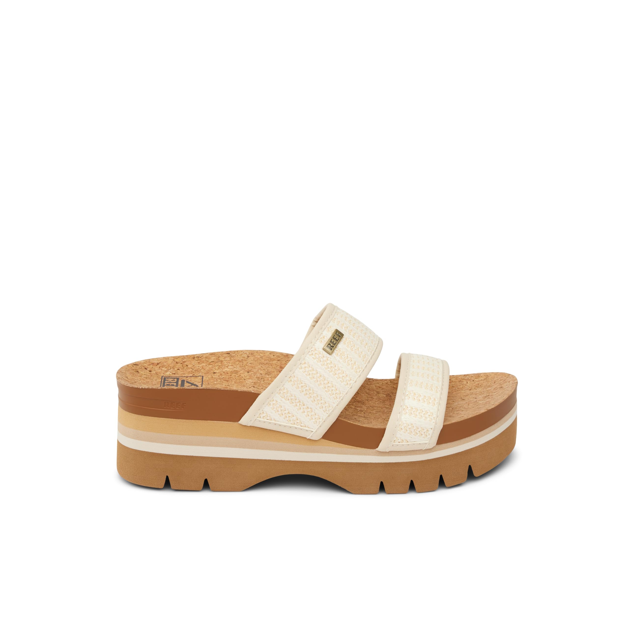 Foto 5 pulgar | Sandalia Reef Cushion Vista Higher Para Mujer Con Plataforma Raffia 9.5us - Venta Internacional.