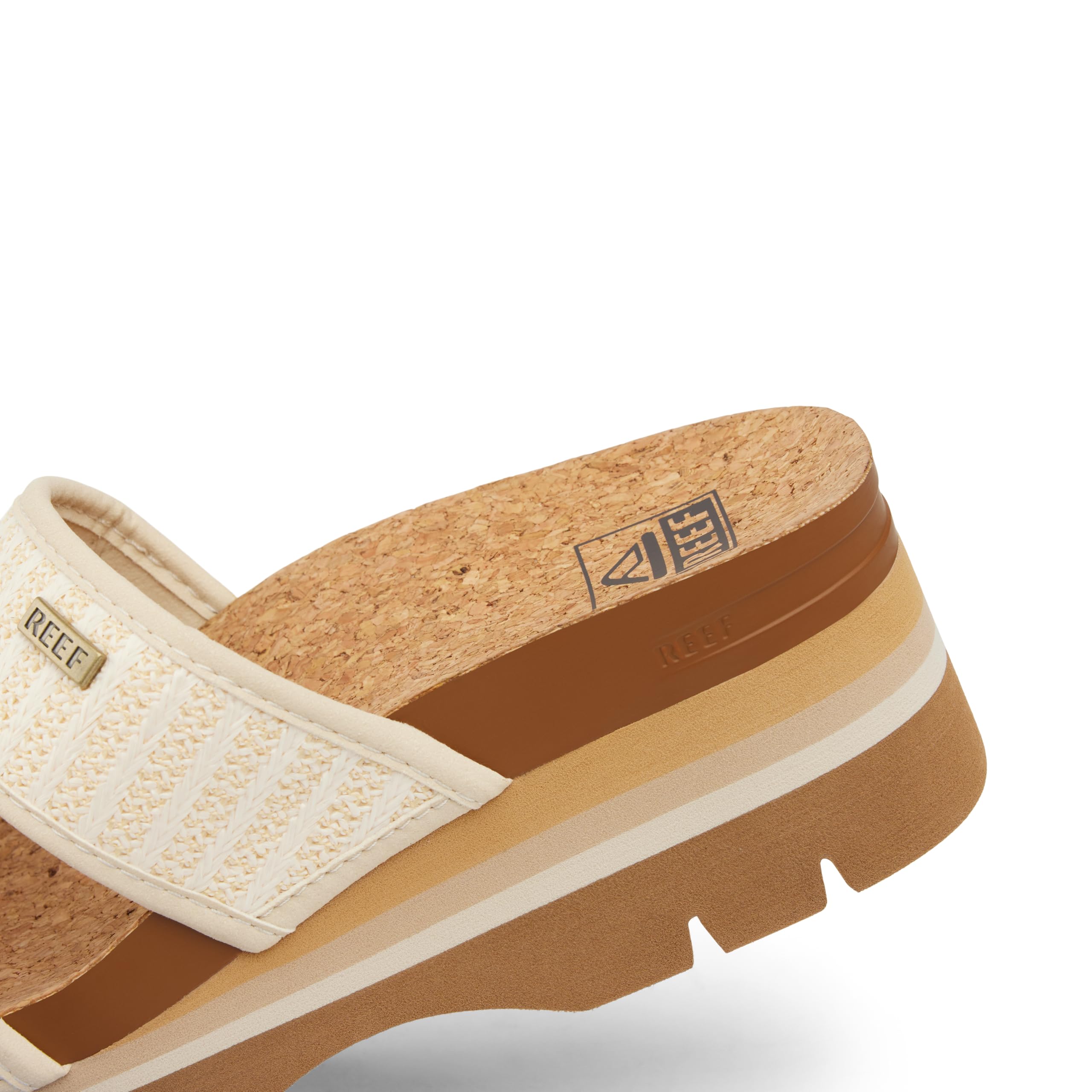 Foto 8 pulgar | Sandalia Reef Cushion Vista Higher Para Mujer Con Plataforma Raffia 9.5us - Venta Internacional.