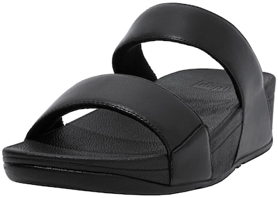Foto 1 | Slides Fitflop Lulu Leather Ed4090-040 Para Mujer - Negro - Venta Internacional.