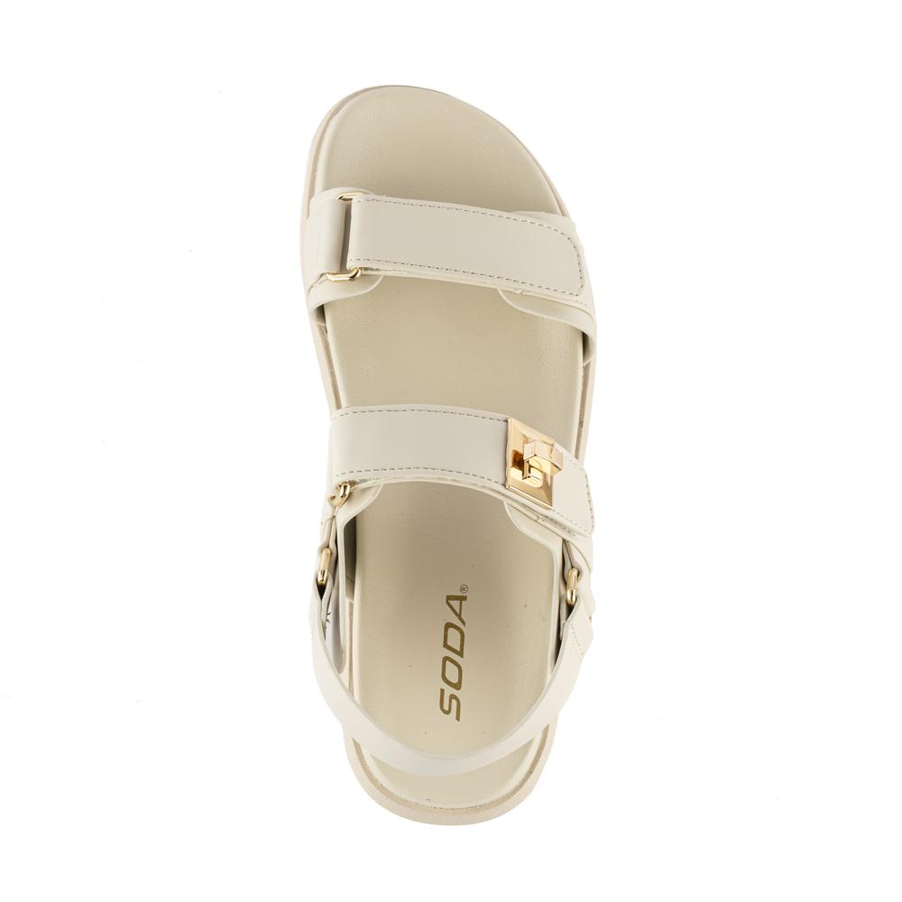 Foto 3 | Sandalia Confort Casual Plataforma Para Dama Walki Cobber Beige