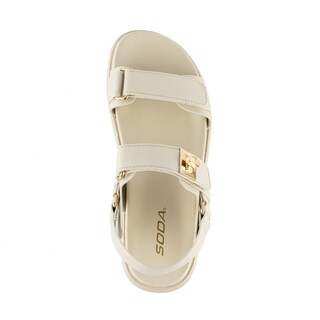 Foto 3 | Sandalia Confort Casual Plataforma Para Dama Walki Cobber Beige