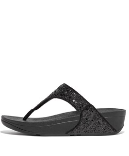 Foto 5 | Flip-flop Fitflop Para Mujer Con Purpurina Negra, Talla 6 - Venta Internacional.