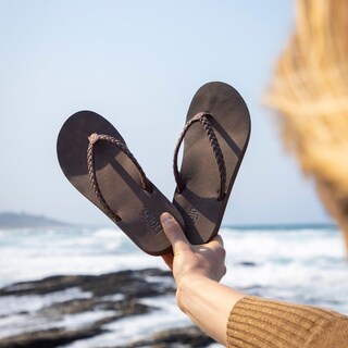 Foto 3 | Sandalias Flojos Sky Para Mujer, Color Marrón Chocolate, Talla 11 - Venta Internacional.