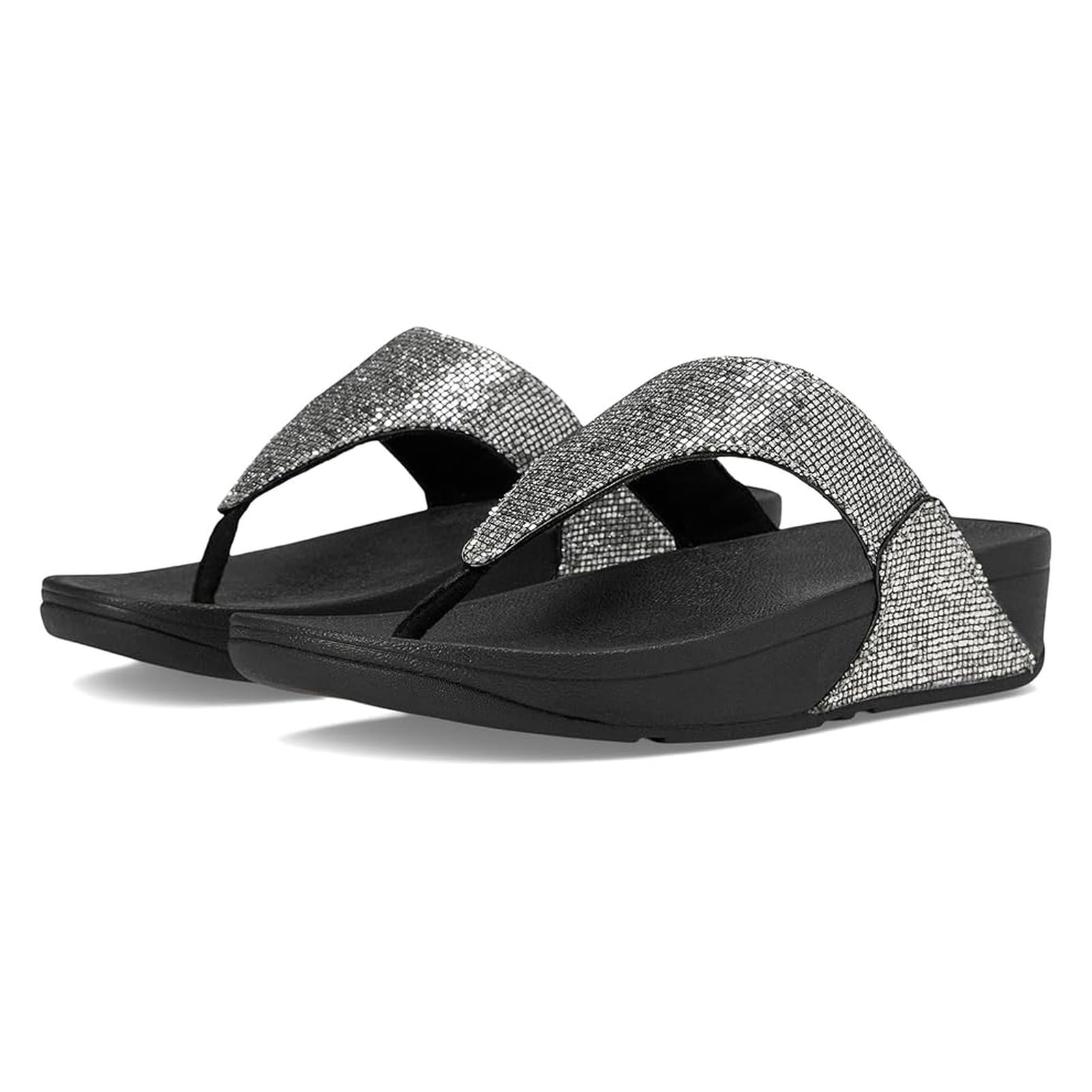 Foto 4 pulgar | Sandalia Flip Flop Fitflop Para Mujer, Plateada, Talla 7 - Venta Internacional.