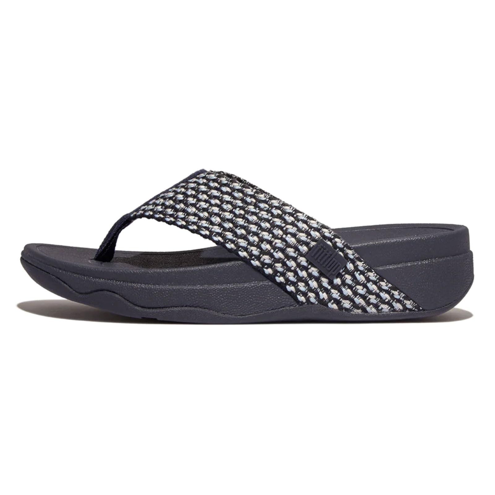 Sandalias Fitflop Surfa Con Correas Multitonos, Puntera, Cuña, Para Mujer - Venta Internacional.