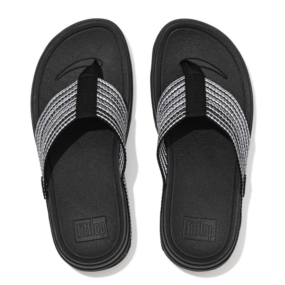 Foto 4 pulgar | Sandalias Fitflop Surfa H84090-080 Para Hombre, Color Negro, Talla 10us - Venta Internacional.