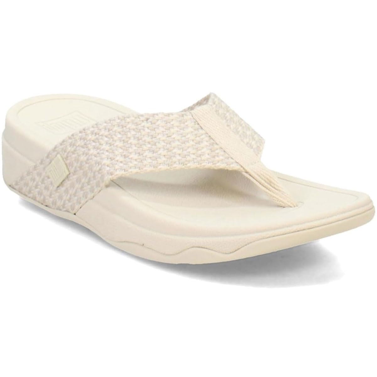 Foto 2 | Sandalias Fitflop Surfa Con Correas Multitonos, Puntera, Cuña, Beige - Venta Internacional.