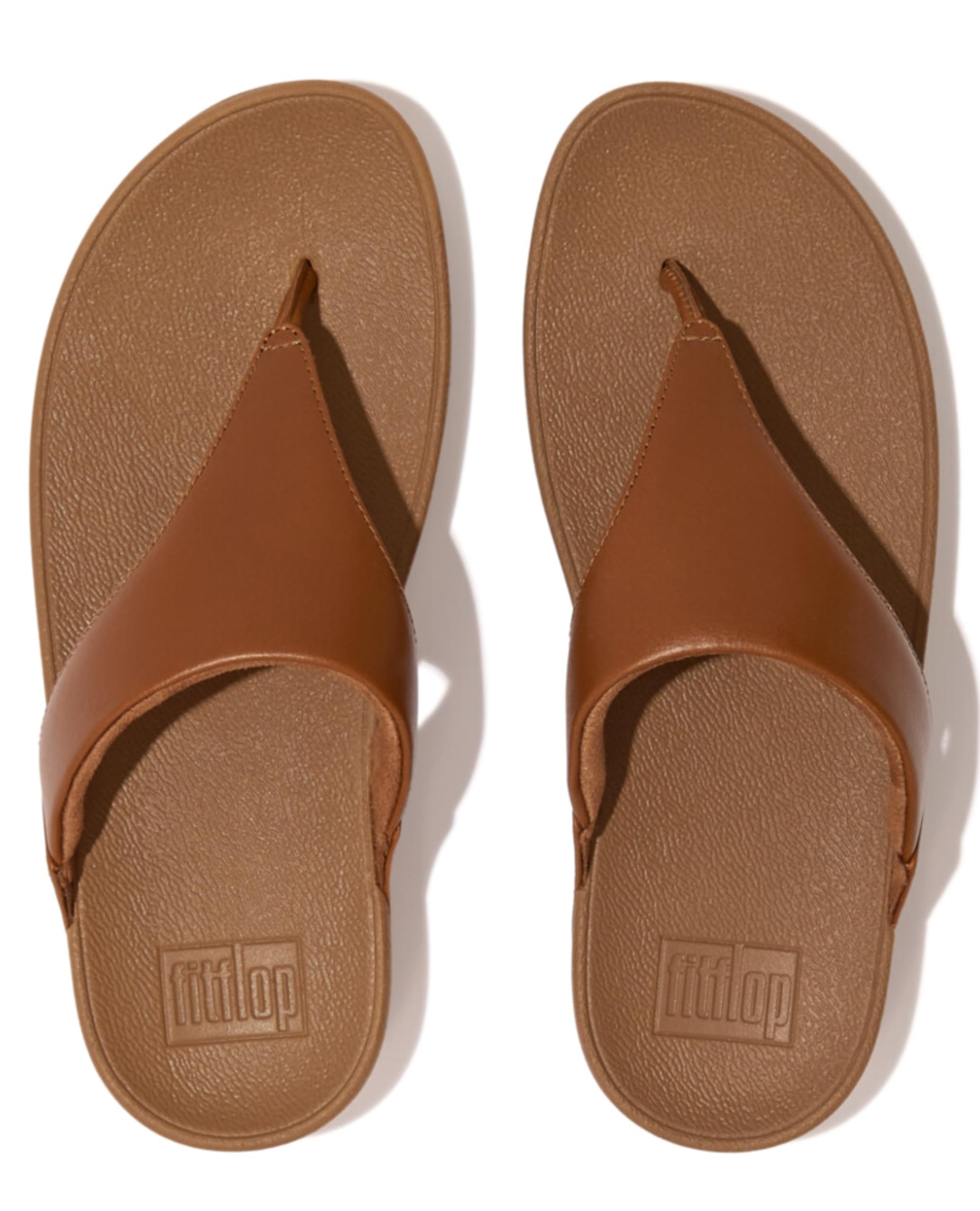 Foto 4 pulgar | Sandalias Fitflop Lulu, Puntera De Piel, Color Canela Claro, Talla 8, Para Mujer - Venta Internacional.