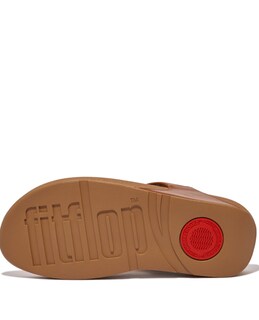Foto 4 | Sandalias Fitflop Lulu, Puntera De Piel, Color Canela Claro, Talla 8, Para Mujer - Venta Internacional.