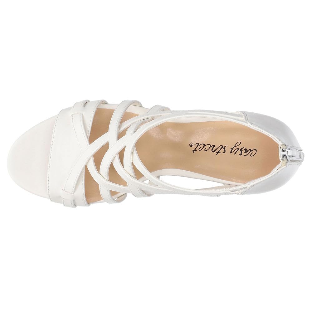 Foto 3 pulgar | Sandalia Easy Street Bee Con Tacón Para Mujer, Color Blanco, Talla 5 - Venta Internacional.
