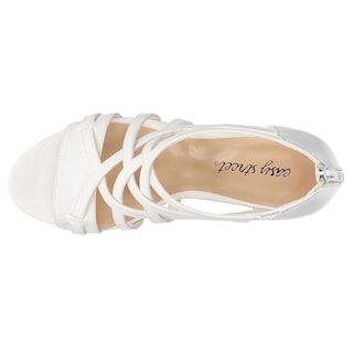 Foto 2 | Sandalia Easy Street Bee Con Tacón Para Mujer, Color Blanco, Talla 5 - Venta Internacional.