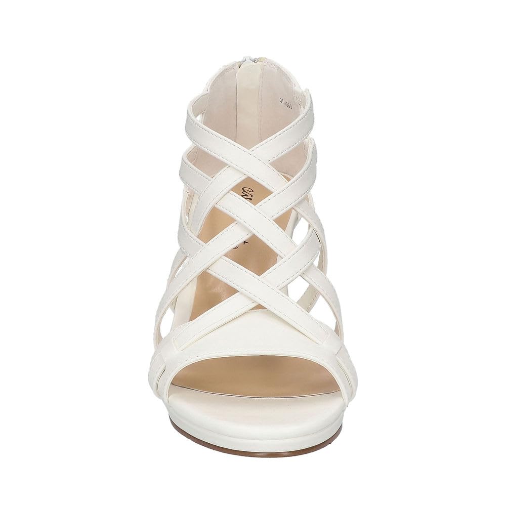 Foto 6 pulgar | Sandalia Easy Street Bee Con Tacón Para Mujer, Color Blanco, Talla 5 - Venta Internacional.