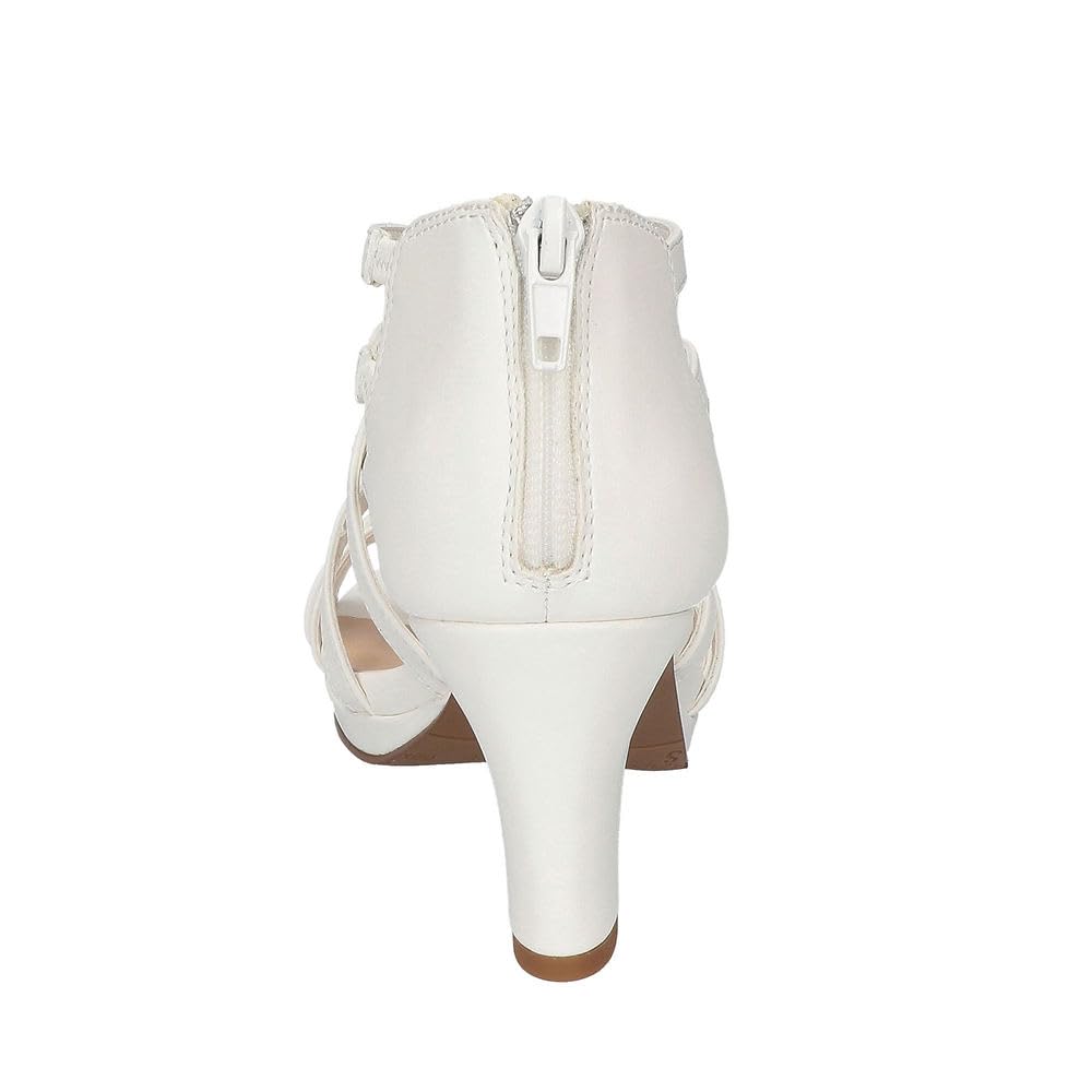 Foto 7 pulgar | Sandalia Easy Street Bee Con Tacón Para Mujer, Color Blanco, Talla 5 - Venta Internacional.