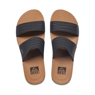 Foto 2 | Sandalia Slide Reef Water Vista Para Mujer, Color Negro/marrón, Talla 5 - Venta Internacional.