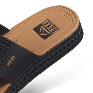 Foto 6 | Sandalia Slide Reef Water Vista Para Mujer, Color Negro/marrón, Talla 5 - Venta Internacional.