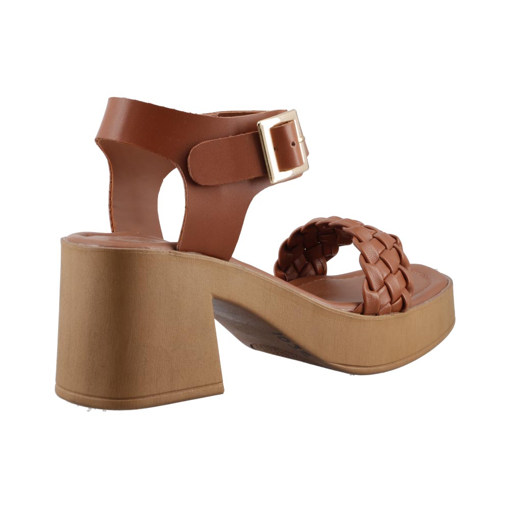 Foto 4 pulgar | Sandalia Real Jungle 21102 Tan/cognac Dama Sandalia De Vestir Tacón Ancho Talla 23 A 26 E