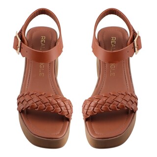 Foto 6 | Sandalia Real Jungle 21102 Tan/cognac Dama Sandalia De Vestir Tacón Ancho Talla 23 A 26 E