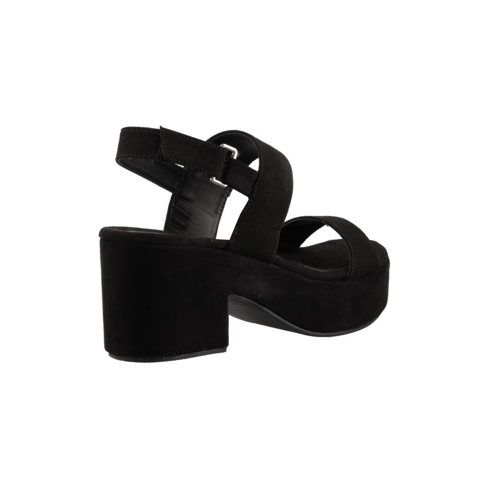 Foto 4 pulgar | Sandalias Real Jungle	5105 Negro Durazno Dama Casual Tacón Ancho Talla 23 A 26 E