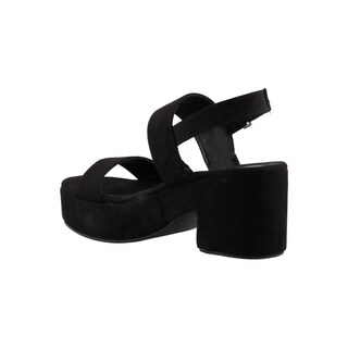 Foto 4 | Sandalias Real Jungle 5105 Negro Durazno Dama Casual Tacón Ancho Talla 23 A 26 E