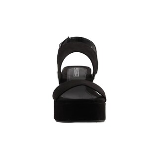 Foto 5 | Sandalias Real Jungle 5105 Negro Durazno Dama Casual Tacón Ancho Talla 23 A 26 E