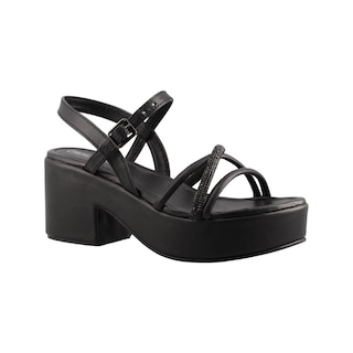 Foto 2 | Sandalia Real Jungle 5306 Negro Dama Casual Tacon Ancho Bajo Talla 23 A 26 E