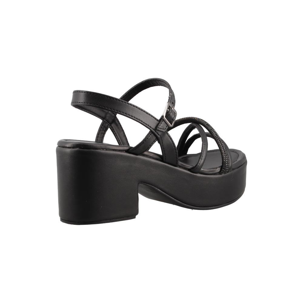 Foto 4 pulgar | Sandalia Real Jungle 5306 Negro Dama Casual Tacon Ancho Bajo Talla 23 A 26 E