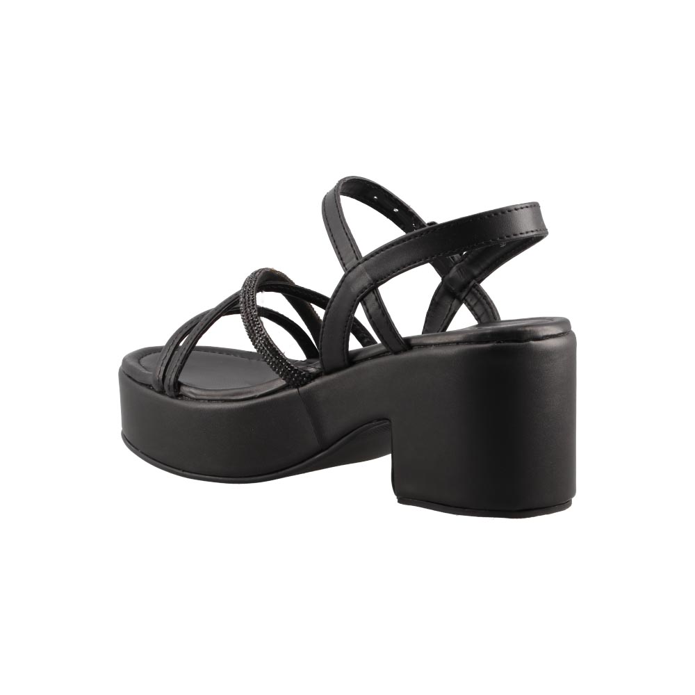 Foto 5 pulgar | Sandalia Real Jungle 5306 Negro Dama Casual Tacon Ancho Bajo Talla 23 A 26 E