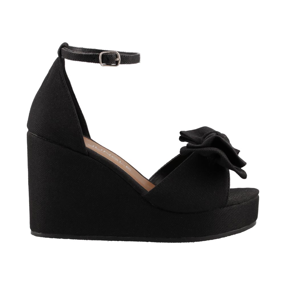 Foto 2 pulgar | Sandalias Real Jungle	21909 Negro Plataforma Dama Casual Talla 23 A 26 E