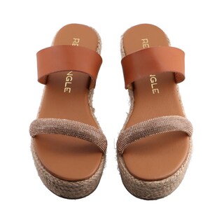 Foto 6 | Sandalias Real Jungle 12319 Ladrillo Plataforma Dama Casual Talla 23 A 26 E