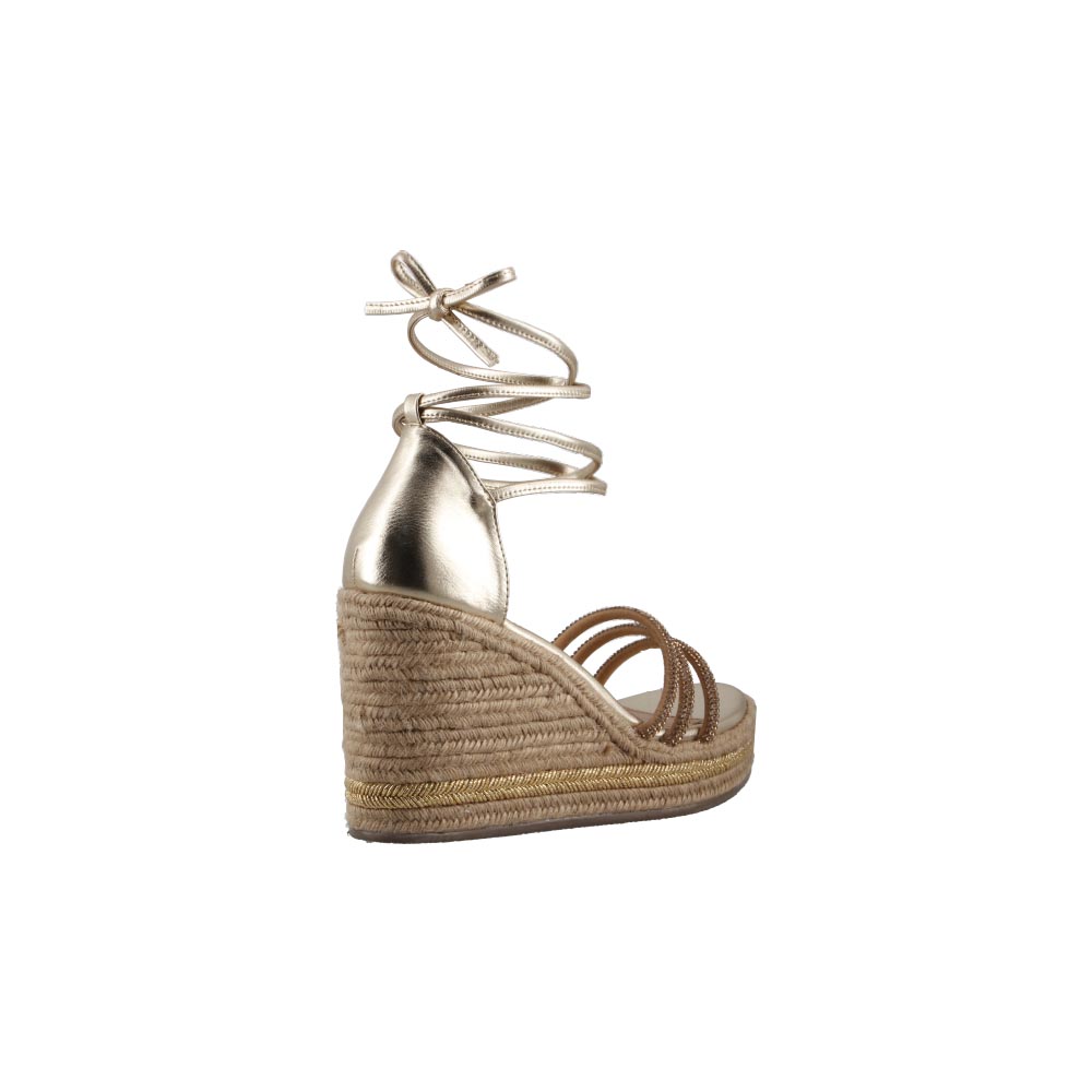 Foto 4 pulgar | Sandalias Real Jungle	21908 Platina Plataforma Dama Casuales Talla 23 A 26 E