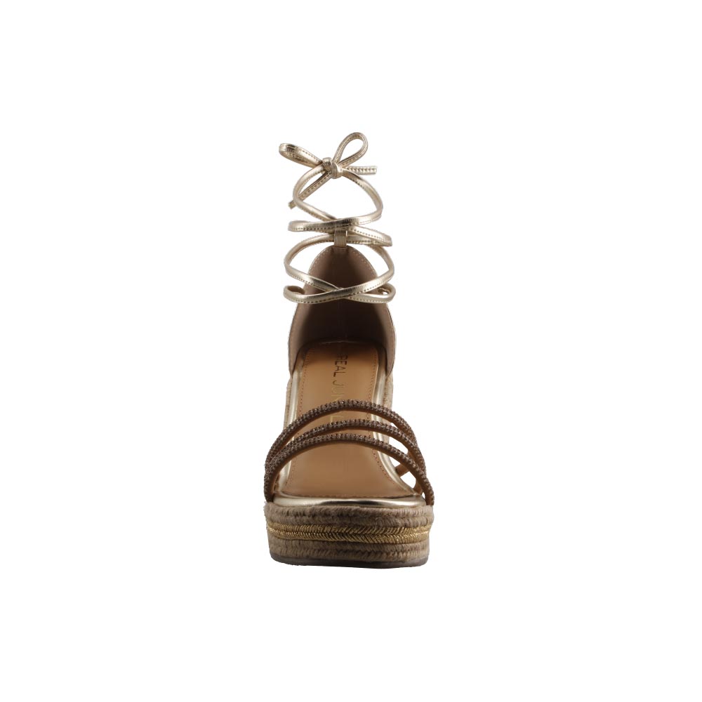 Foto 6 pulgar | Sandalias Real Jungle	21908 Platina Plataforma Dama Casuales Talla 23 A 26 E