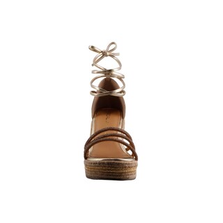 Foto 5 | Sandalias Real Jungle 21908 Platina Plataforma Dama Casuales Talla 23 A 26 E
