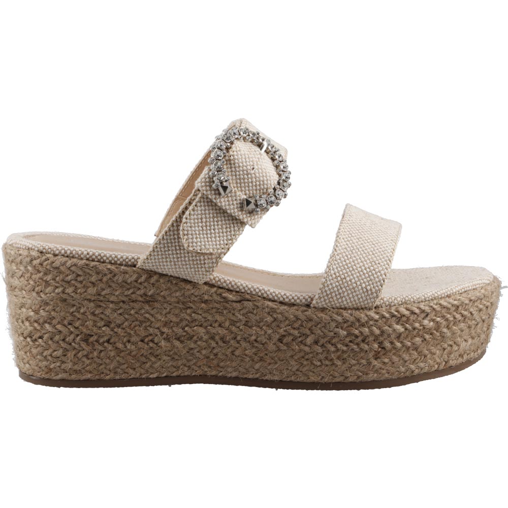Foto 2 pulgar | Sandalias Real Jungle	12318 Natural Dama Tacon Corrido Plataforma Talla 23 A 26 E